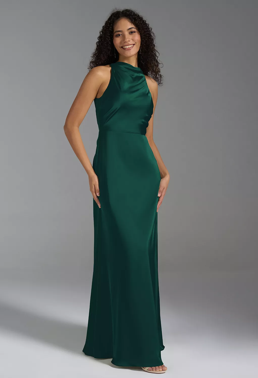 AW Xanthe Hunter Green  Cocktail Wedding Guest Dresses